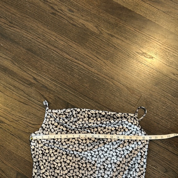 Bebe Black and White Slip Midi Dress for Wedding Guest NEW NWT Large L - Picture 5 of 7